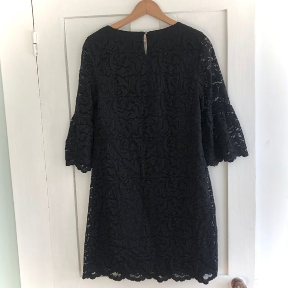 Garnet Hill Lace Bell Sleeve Dress - Picture 5 of 7